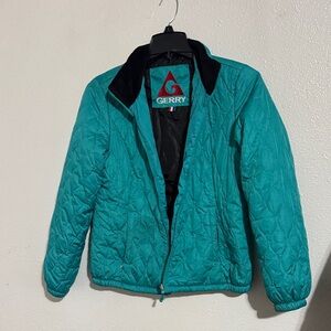 Gerry Weber Teal and Red Logo Jacket